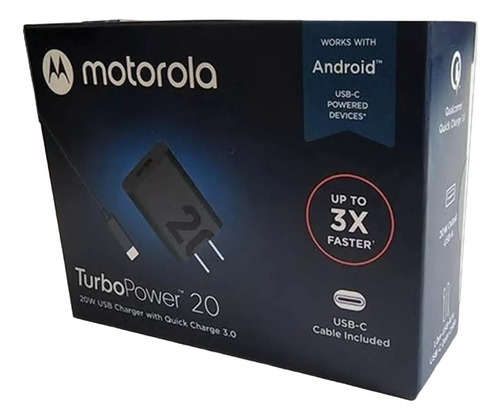 Cargador Motorola 20w Turbo Power Moto G9 Power Original