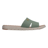 Sandalia Casual Dama Verde Piso Ultra Confort