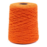 Barbante Neon Fial N.06 Com 500g 536mts Crochê Artesanato Cor 74- Laranja Neon