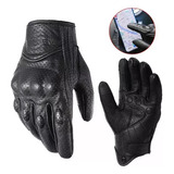 Guantes De Moto 100% Piel De Cabra Para Pantallas Táctiles L