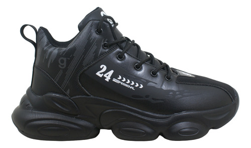 Zapatilla Gummi Indoor Pro Negro Hombre Deporfan