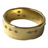 Aliança Code H.stern Com 15 Diamantes Em Ouro! 12x Sem Juros