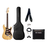 Guitarra Stratocaster Sx Swamp Ash Acessórios + Amplificador