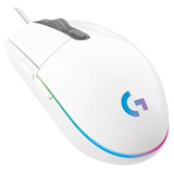 Mouse Logitech G203 Lightsync Rgb Optico Usb Blanco Gaming