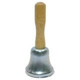 I040 Campana Infantil Con Mango Madera Metal 14 Cm Musical