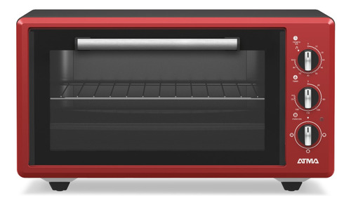 Horno Grill Electrico Atma Hgar4523pi 45l 1400w Rojo Nuevo