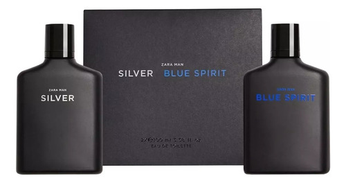 2 Perfumes  Zara Man Blue Spirit + Silver - 100ml