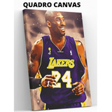 Quadro Canvas Lenda Do Basquete Kobe Bryant Lakers 24 Nfe   