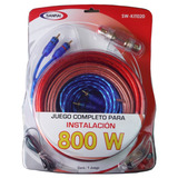 Kit De Cables 8 Ga Gauge Portafusible Rca Potencia Woofer