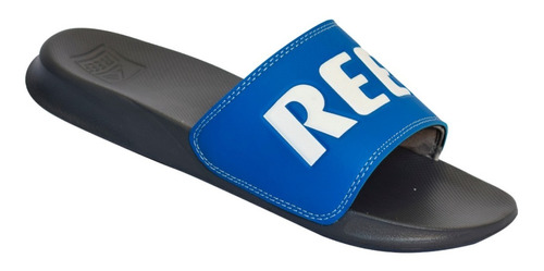 Ojotas Reef Slide Ul Azul Logo Blanco Envíos País