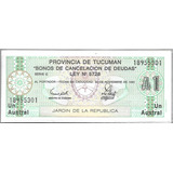 Fajo 100 Billetes 1 Austral Bono Tucuman Sin Circular Palerm