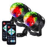 Luz De Discoteca, 7 Colores Activados Por Sonido Con Control