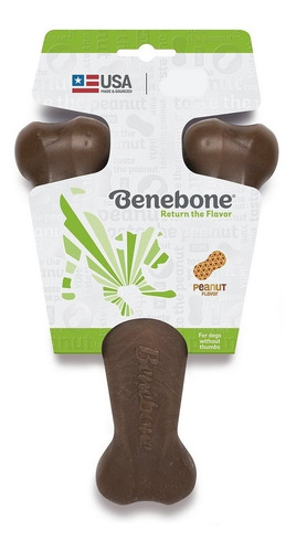 Brinquedo Para Cachorros Benebone Wishbone Pequeno Amendoim