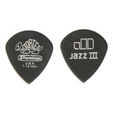 Dunlop 482p1.14 Tortex Pitch Black Jazz Iii  0.045 In  Paqu