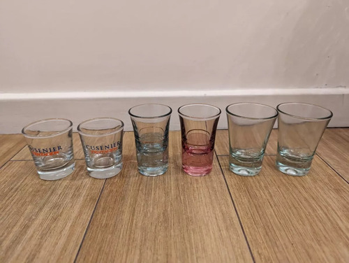 6 Vasos De Vidrio Shot