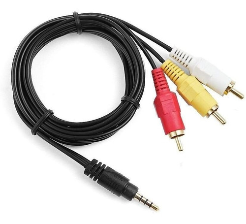 Cable Adaptador Av Miniplug 3,5mm A 3 Rca Audio Video Tv Box