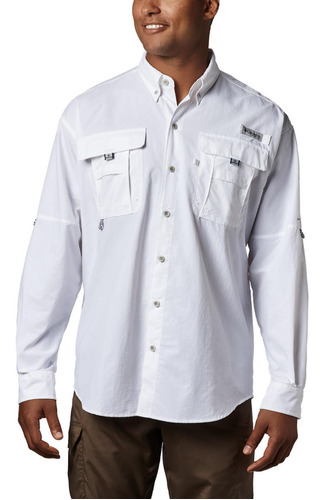 Camisa M/l Hombre Bahama Ii Gris Columbia