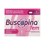 Buscapina Fem 6 Tabletas - Alivio Del Dolor Cólico Menstrual