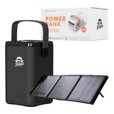 Set Power Bank 60,000 Mah Bateria Portatil + Panel Solar 60w