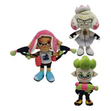 A 3pcs Splatoon 2 Pearl Inkling Sanei Muñeca Peluche Juguete