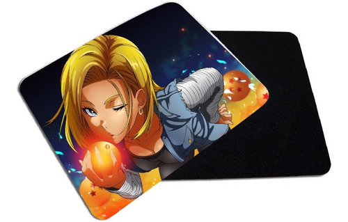 Mouse Pad, Androide, Numero 18, Ecchi, Otaku, Anime, 21*17cm