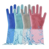 Pack 2 Guantes Limpieza Silicona Multiuso Mágicos Lavar Loza