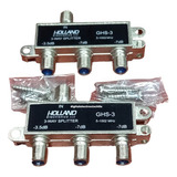 2 Splitter Para Cable Coaxial 3x1 Hd Y Analoga 5-1002 Mhz