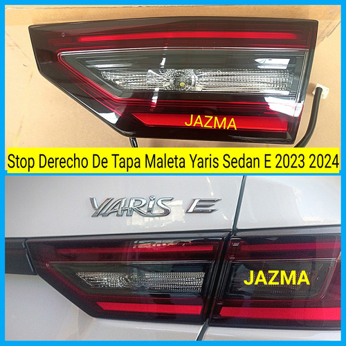 Stop Derecho De Tapa Maleta Yaris Sedan E 2023 2024 Original Foto 4