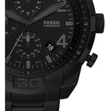 Fossil Bronson Reloj Casual De Cuarzo Para Hombre Color De La Correa Negro Color Del Bisel Negro Color Del Fondo Negro