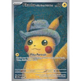 Tarjeta Pokemon Vincent Van Gogh Pikachu Coleccion Gray Hat