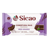 Chocolate Sicao Meio Amargo Barra Mais Fracionada 2.1kg