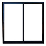 Puerta Ventana Balcon Modena Negro 250x200 Vidrios 4mm 