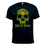 Remera Guns N Roses Calavera 100% Algodón Premium Peinado