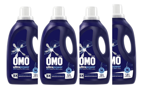 Omo Ultra Concentrado Máquina Frontal Kit Com 4und.