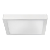 Aplique Plafon Led 24w Cuadrado Luz Calida 30 X 30 Cm