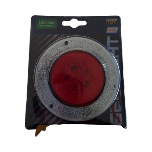 Plafon 6 Leds Luz Gel Ambar Fija Y Estrobo 2.5