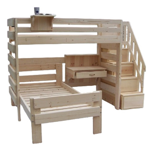 Camarote Oferta Pino Radiata C/ Escalera/cajonera 1 Pl Nuevo