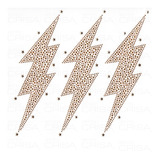 Plancha De Strass Tacha Termoadhesiva Rayo Con Estrella 3u.