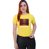 Polera Dama Estampada 100%algodon Aeropuerto Venezuela