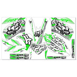 Stickers, Calca, Vinil, Para Moto Dm200 Moto Verde Mod-176