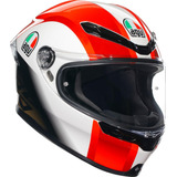 Casco Para Moto Agv K6 S Sic58  Talla Xl Color Blanco 3559