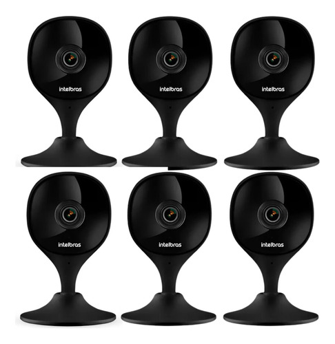 6 Câmera De Segurança Wi-fi Full Hd Imx C Preta Intelbras