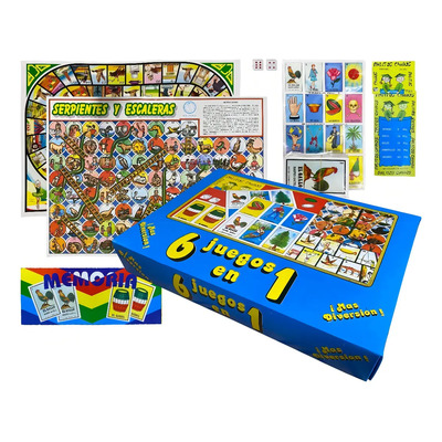 Set 6 Juegos Tradicionales Mexicanos Gacela Lotería Oca Damas Chinas | MercadoLibre
