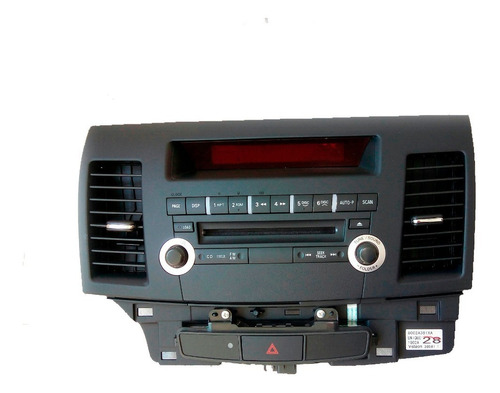 Moldura Painel Central Botao Radio Display Mitsubishi Lancer