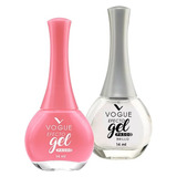 Esmalte De Uñas Vogue Efecto Gel Color Alegre + Brillo