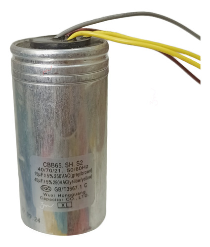 Capacitor Original Haceb 40 + 15 Para Lavadoras Twin 2 Tinas