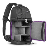 Mochila Backpack Cámara Dslr Multiusos Sling Compartimentos