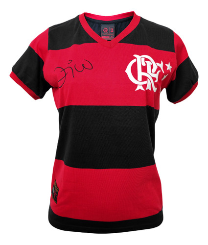 Camisa Flamengo Baby Look Retrô Zico Libertadores 81 Oficial