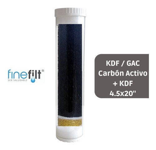Cartucho Repuesto Filtro Agua Kdf Carbón Activad 4.5x20