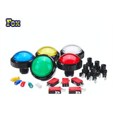 Boton Arcade Domo Iluminado 65mm - Arcade Fox